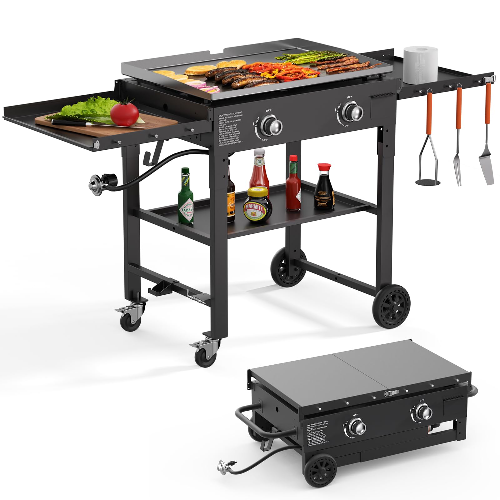 Amazon.com: SKOK Foldable Gas Griddle-28 Inch Outdoor